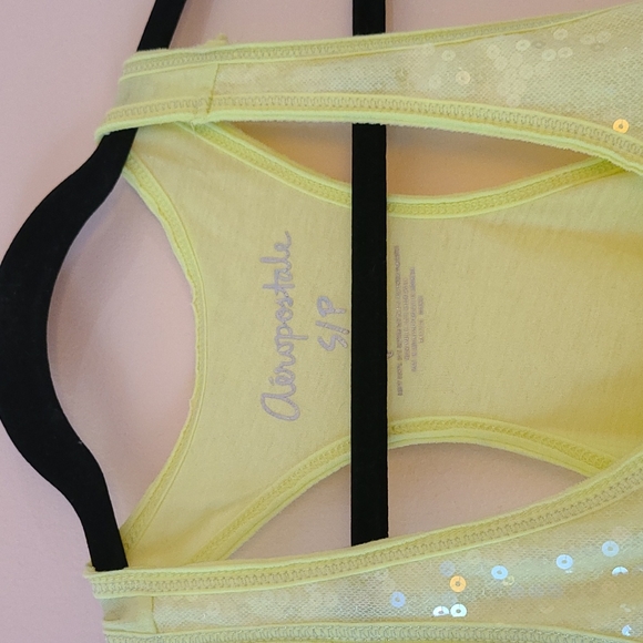 Sparkley yellow tank top - Picture 2 of 4